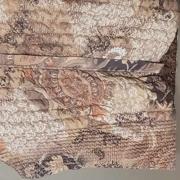 Ubu Full Zip Paisley and Brown Reversible Soft Vest XL - Picture 4 of 10